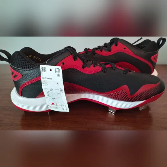 Adidas Icon 6 Bounce - Red Size 10 baseball cleat - Picture 2 of 6